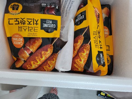 [동원냉동] 퀴진 크리스피 핫도그 치즈 총20개입(400g x4)
