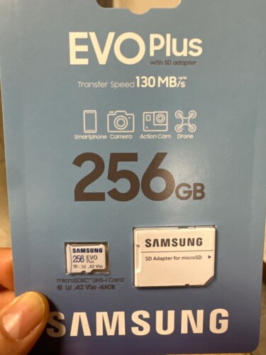 삼성 정품 마이크로 SD카드 EVO PLUS 256GBSA+SD아답터/메모리카드/스마트폰/핸드폰
