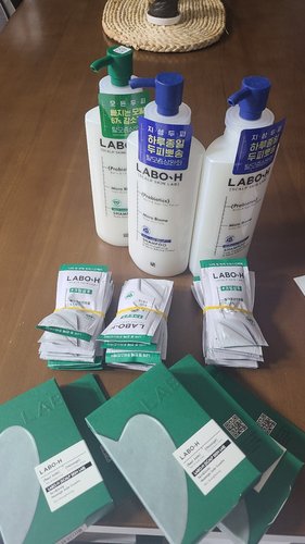 라보에이치 샴푸 두피강화 400ml 1개+천연 옥괄사