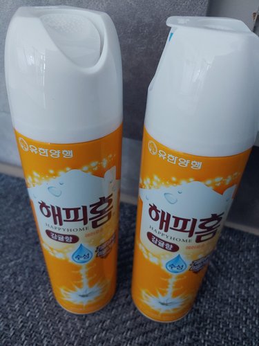 해피홈 수성 에어로솔 500ml 3입(감귤향)