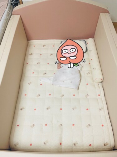 [한정특가] 먼지제로 하우스 아기 범퍼침대 + 모달 토퍼 세트