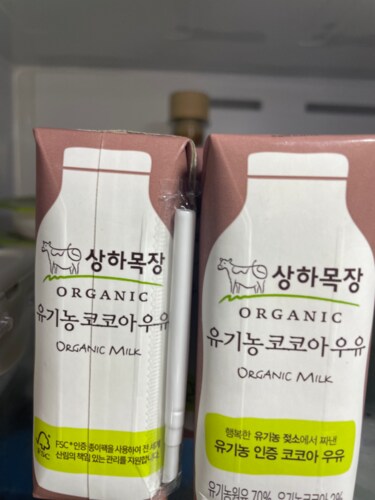상하목장 유기농 멸균코코아우유 125ml*4
