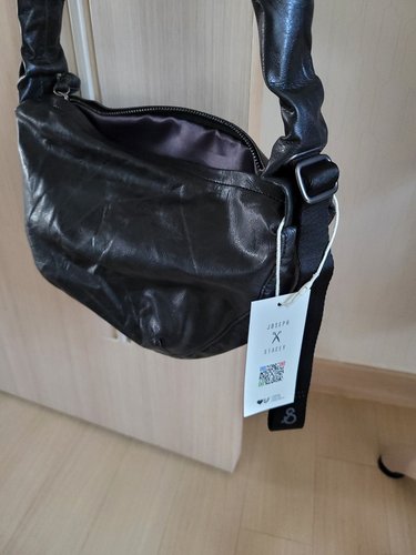 Daily Shirring Bag S_Vegan Leather Roast Black