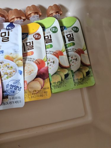 아이얌 아기밀 파우치 이유식 5종 5개입 골라담기 (진밥/퓨레)