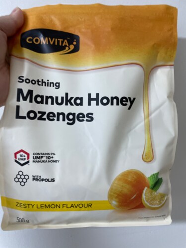콤비타 꿀캔디 레몬 로젠지 500g (UMF10+마누카허니&프로폴리스 함유)