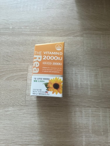 더리얼 비타민D 2000IU [150mg x 180캡슐] x 1박스