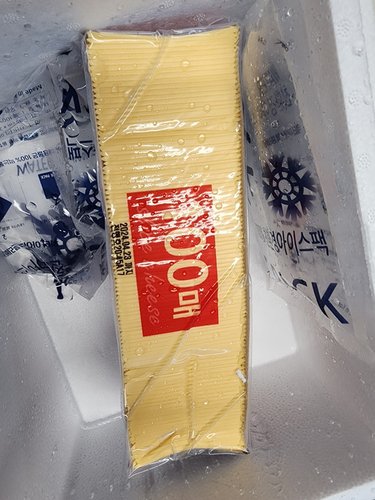 소와나무 슬라이스 치즈 100매입+아이스포장
