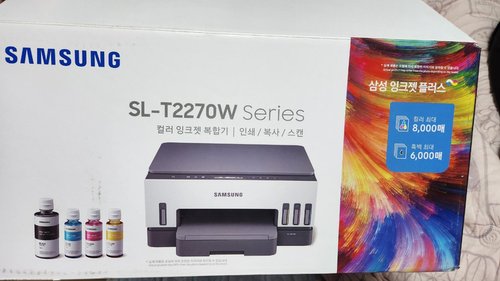 [공식]삼성 잉크젯플러스S 정품무한 빌트인 복합기 SL-T2275W 무선지원