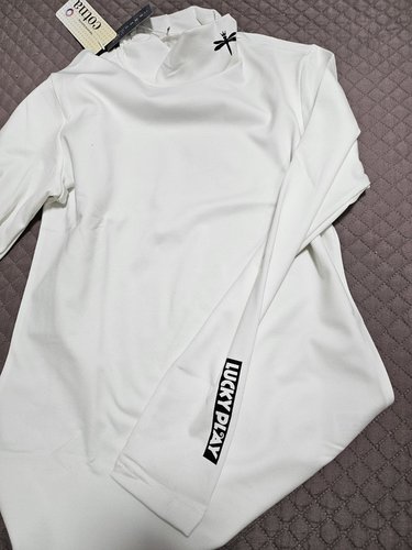 [로로얼로이]여성골프이너웨어 따뜻한 반목 반폴라 속 기모 이너 티셔츠