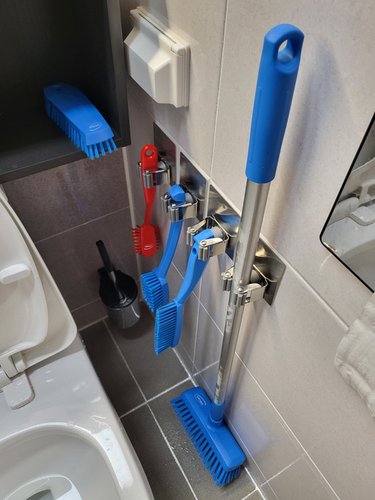 바이칸 자루솔(중) 다용도 욕실 화장실 주방 변기 청소솔 브러쉬