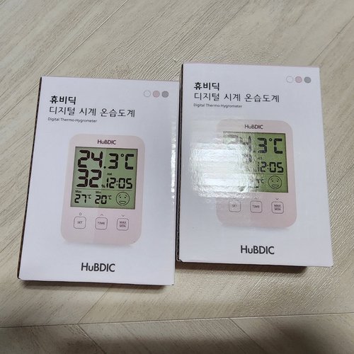 휴비딕 온도습도계 시계표기 온습도계 HT-7 HT9