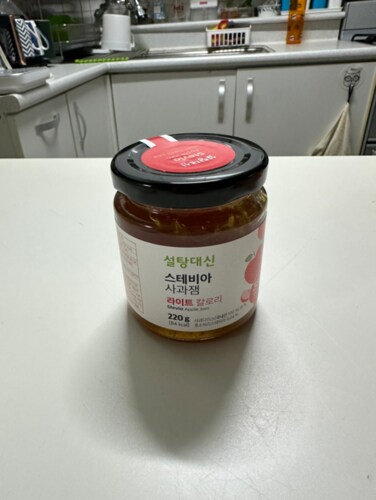 설탕대신 스테비아 사과잼 220g