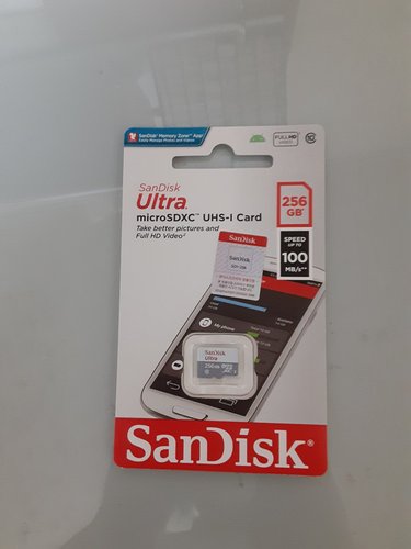 [S]샌디스크코리아정품 Micro Ultra/100MB/s/256GB/QUNR