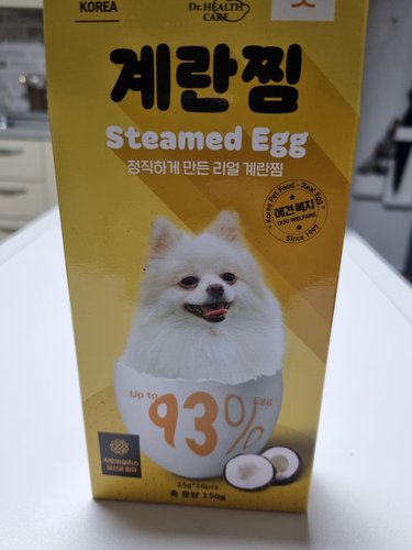 더독 강아지계란 완전식품 에그스틱 계란찜 코코넛 150g