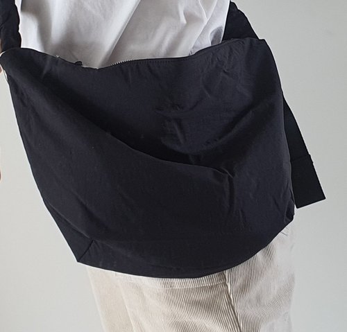 Daily Shirring Bag M Black