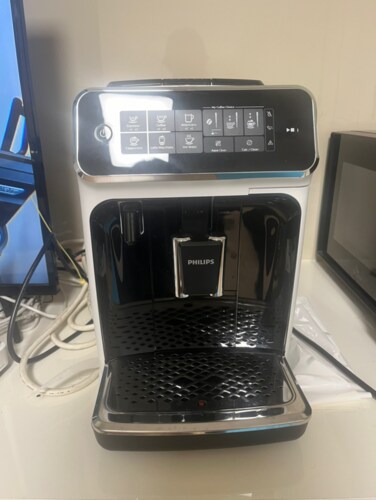 필립스 라떼고 화이트 3200 시리즈 전자동 에스프레소 커피 머신 EP3243/53