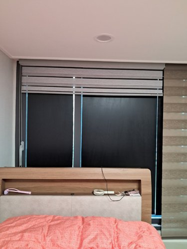 아이룩 국산 아파트 베란다 창문 열차단 단열 무접착 물로붙이는 필름 단열시트 5m 블랙(암막)