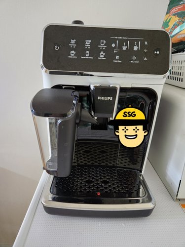 필립스 라떼고 화이트 3200 시리즈 전자동 에스프레소 커피 머신 EP3243/53