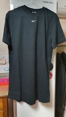 여성 나이키 스포츠웨어 에센셜 반팔 티셔츠 드레스 DV7883-010