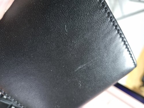 [50프로 할인][SR23] 양가죽 레드 로고 반지갑 블랙(50503515001)