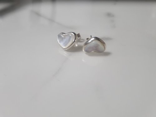 [Hei][수지,트와이스 다현,한소희,에스파 카리나 착용]nacre heart earring