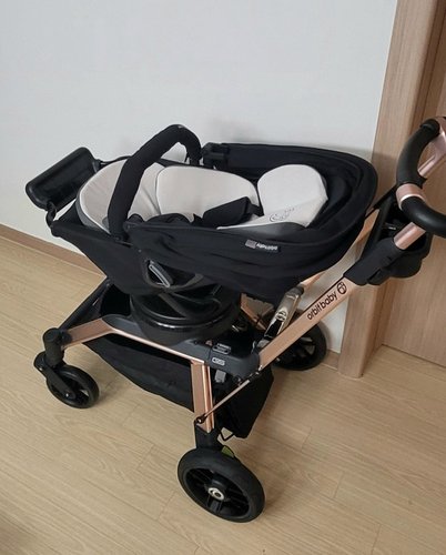 [오르빗] G5 디럭스 아기 신생아 명품 유모차 - 블랙시트 (프레임 / 선쉐이드:색상선택)