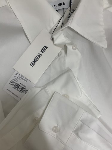 WOMAN 링클프리 세미 크롭 클래식 셔츠 [WHITE] / WBD1L03503