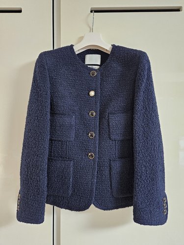 [TWEED] Boucle Buttoned Tweed Jacket_4color