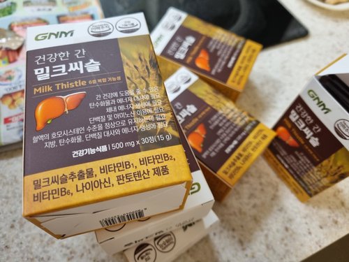 조정석 건강한 간 밀크씨슬 6박스(총 6개월분) / 간건강 실리마린 비타민B 판토텐산