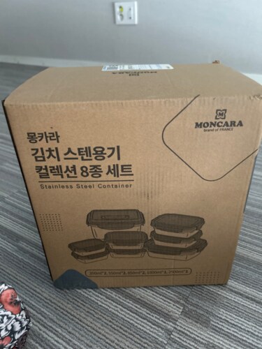 [무료배송]몽카라 스테인리스 컬렉션 밀폐용기 8종세트
