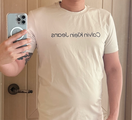 [파주점] [캘빈클라인진]CK진남성 기본 로고 슬림핏 반팔 티셔츠(J320931-ACF)