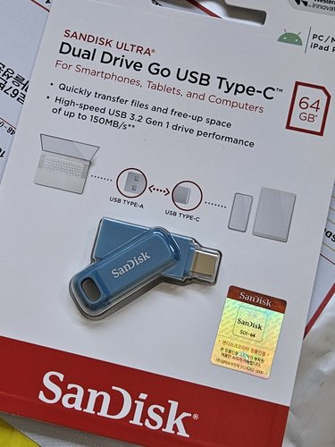 샌디스크 Ultra Dual Go Type-C USB OTG 64GB DDC3 블루