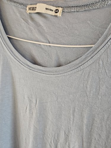 [미쏘]모달 U넥 무지 티셔츠(MIWHWA730C)