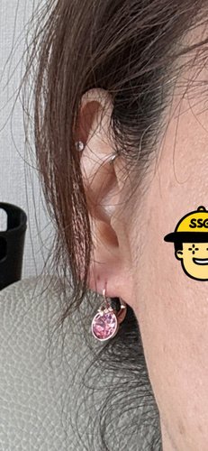 [본사정품/쇼핑백증정] Bella 핑크 로즈골드 드롭 귀걸이 5662114