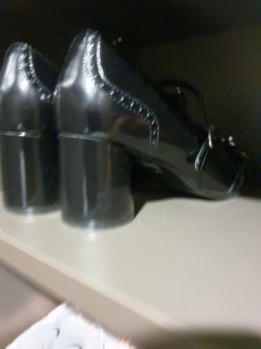 [슈콤마보니]   SUECOMMA BONNIE DA1BS24001BLK Round heel mary jane pumps(black)