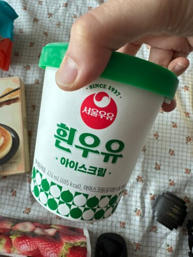 [서울우유] 흰우유 아이스크림 474ml