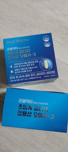 [리얼닥터] 초임계 알티지 장용성 오메가3 60캡슐 (2개월분) / 저온 초임계 추출 혈행 개선 비타민D 비타민E