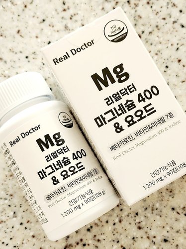 [리얼닥터] 마그네슘 400 & 요오드 90정 (3개월분) / 갑상선영양제 고함량 산화마그네슘 종합비타민