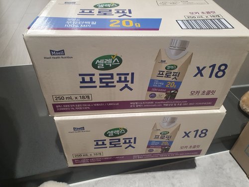 [본사직영][셀렉스]프로핏 우유단백질 MPI 드링크 모카 초콜릿 2박스 (250ML x 36입)