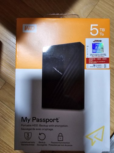 WD NEW My Passport 5TB 블랙 색상 파우치 증정