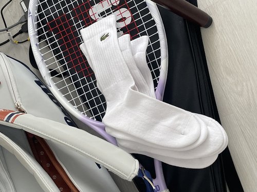 라코스테 스포츠 남녀공용 테니스 양말 3족 세트 RA4182-54G