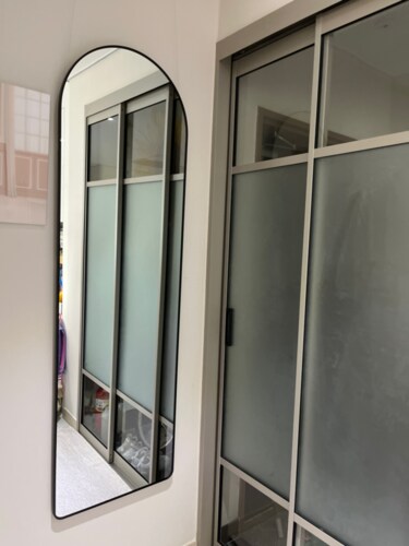 라운드 스탠드 전신거울 벽걸이 현관 대형 미용실 인테리어 거울