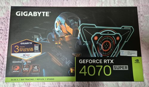 GIGABYTE 지포스 RTX 4070 SUPER Gaming OC D6X 12GB 피씨디렉트