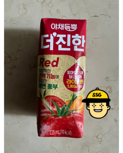 야채듬뿍 더진한 레드 125ml*4팩