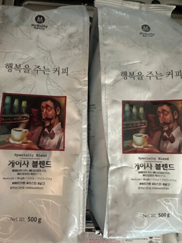 [맥널티] 행복을 주는 커피 게이샤 블렌드 500g(홀빈)