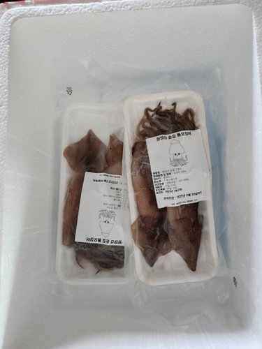 통통 쫄깃 자연산 손질 통오징어 20미(10팩)
