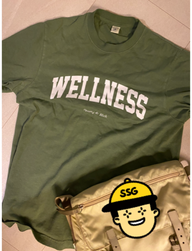 Sporty&Rich 공식 온라인 Wellness Ivy T Shirt 남여공용티셔츠 SRB4TS203KK