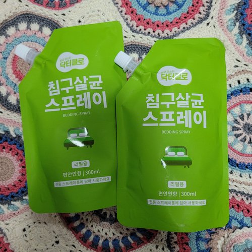 침구 이불 냄새제거 살균 탈취 99.9% 300ml 파우치형