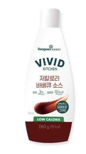 비비드키친 저칼로리 바베큐소스 280g