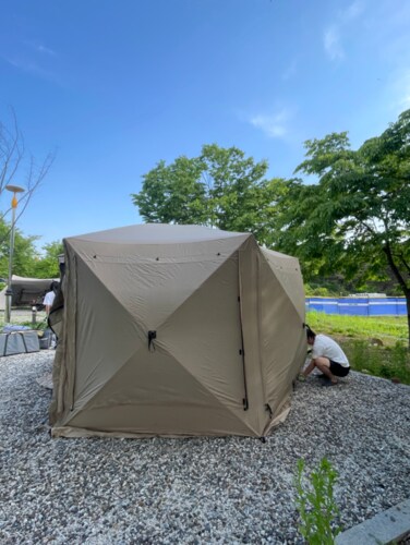 옥타곤 매머드 원터치 텐트 돔 쉘터